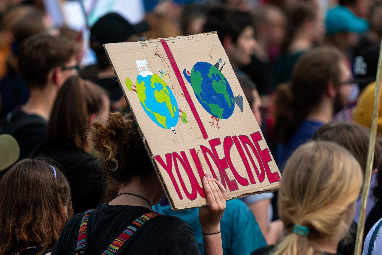 Demonstration für gesellschaftliche Veränderung